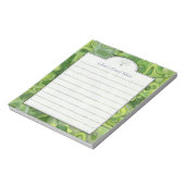 Nieuwe groene, Abstracte lijst met aangepaste kuns Notitieblok (Linkerzijde)