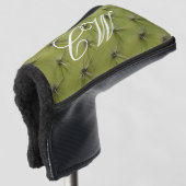 Nieuwe groene cactus drukken golfcadeau voor acces golfheadcover (3/4 voorkant)
