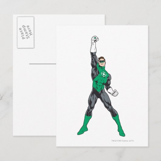 Nieuwe groene lantaarn 2 briefkaart (Voorkant / Achterkant)