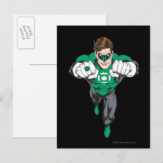 Nieuwe groene lantaarn 3 briefkaart (Voorkant / Achterkant)