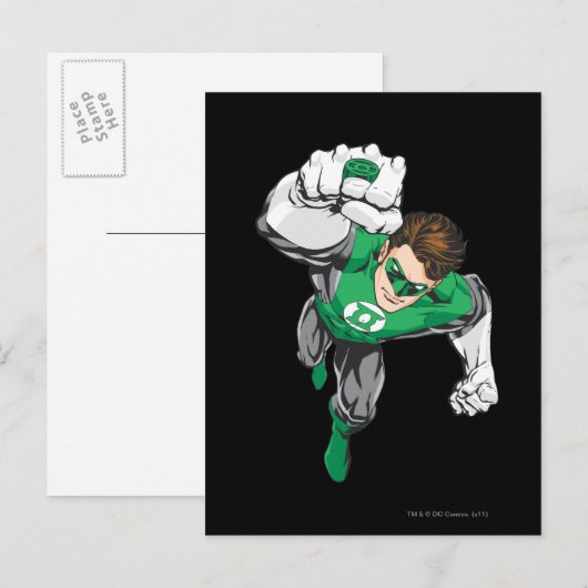 Nieuwe groene lantaarn 6 briefkaart (Voorkant / Achterkant)