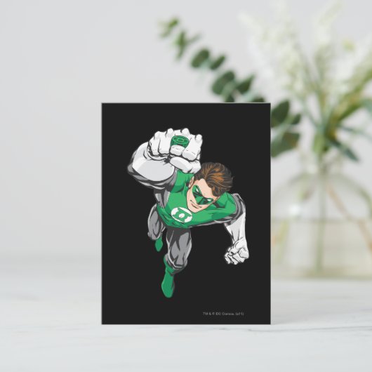 Nieuwe groene lantaarn 6 briefkaart (Staand voorkant)