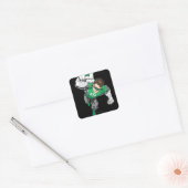 Nieuwe groene lantaarn 6 vierkante sticker (Envelop)