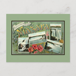 nieuwe groeten uit Niagara uit de jaren 1900 Briefkaart