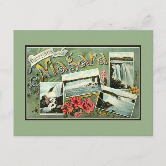  nieuwe groeten uit Niagara uit de jaren 1900 Briefkaart (Voorkant)