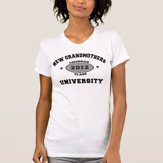Nieuwe grootmoeder 2012 t-shirt (Voorkant)
