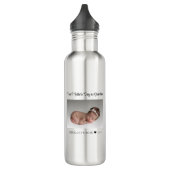 nieuwe grootmoeder eerste moederdag baby foto waterfles  (Links)