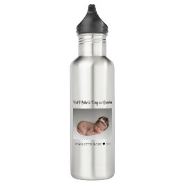 nieuwe grootmoeder eerste moederdag baby foto waterfles