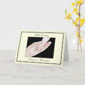 Nieuwe grootmoeder kaart (Gele Bloem)