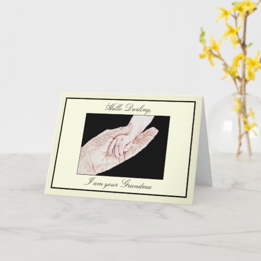 Nieuwe grootmoeder kaart (Gele Bloem)