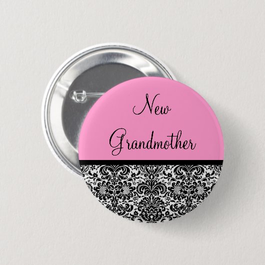 Nieuwe grootmoeder ronde button 5,7 cm (Voorkant /achterkant)