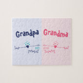 Nieuwe grootouders - Baby of zwangerschapsaankondi Legpuzzel (Horizontaal)