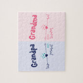 Nieuwe grootouders - Baby of zwangerschapsaankondi Legpuzzel (Verticaal)