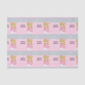 Nieuwe grootouders, edele baby Girl Tissuepapier (Voorkant)