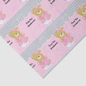 Nieuwe grootouders, edele baby Girl Tissuepapier (Detail)