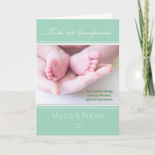 Nieuwe grootouders Genderneutraal Groen Kaart