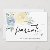 Nieuwe grootouders onthullen zwangerschap voor oud kaart (Voorkant)