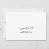 Nieuwe grootouders onthullen zwangerschap voor oud kaart (Achterkant)