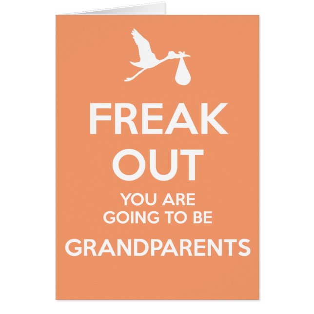 Nieuwe grootouders voor zwangerschapsaankondiging (Voorkant)