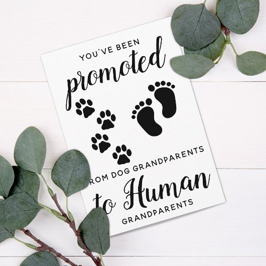 Nieuwe grootouders Zwangerschap Aankondiging Kaart