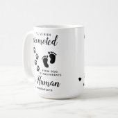 Nieuwe grootouders Zwangerschap Aankondiging Koffiemok (Voorkant links)