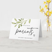 Nieuwe grootouders zwangerschap Baby onthullen voo Kaart (Gele Bloem)
