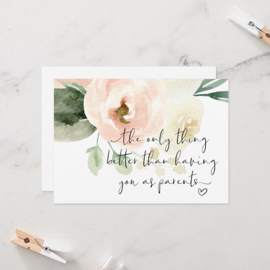 Nieuwe grootouders Zwangerschap onthullen ouderlij Kaart (Voorkant / Achterkant in situ)