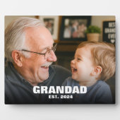 Nieuwe grootvader eerste Vaderdag foto Fotoplaat (Voorkant)