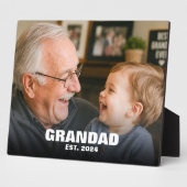 Nieuwe grootvader eerste Vaderdag foto Fotoplaat (Zijkant)