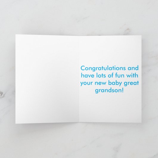 Nieuwe grootzoon giraffe-kaart kaart (Binnen)