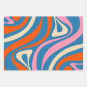 Nieuwe groove Colorful Retro Abstracte moderne pat Inpakpapier Vel (Voorkant 2)