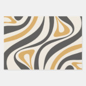 Nieuwe Groove Funky Chic Retro Modern Abstract Inpakpapier Vel (Voorkant 3)