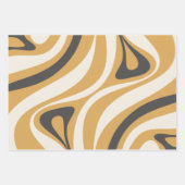 Nieuwe Groove Funky Chic Retro Modern Abstract Inpakpapier Vel (Voorkant 2)