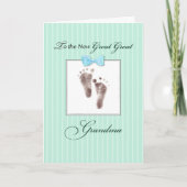 Nieuwe Grote Grootgrootmoeder van Grote Grootzoon Kaart (Voorkant)