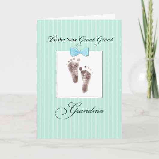 Nieuwe Grote Grootgrootmoeder van Grote Grootzoon Kaart (Voorkant)