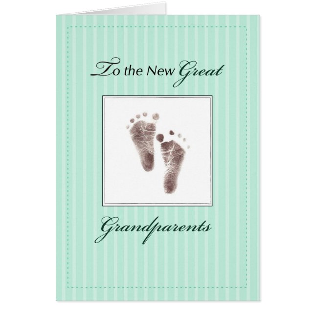 Nieuwe Grote Grootouders van Baby, neutraal groen (Voorkant)