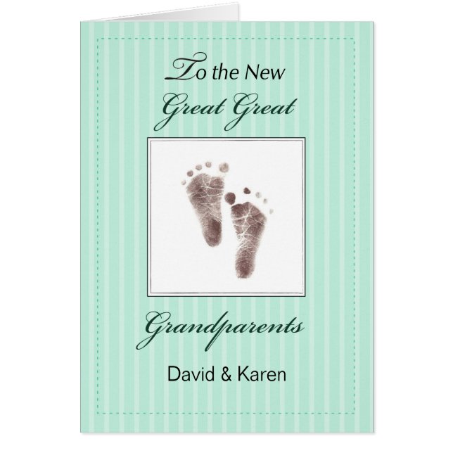 Nieuwe Grote Grootouders van Baby/Neutraal Groen (Voorkant)