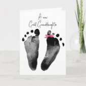 Nieuwe grote kleindochtervoetafdrukken met Baas Kaart (Voorkant)