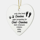 Nieuwe Grote Oma Custom Gift Keepsake Kerstmis Keramisch Ornament (Links)