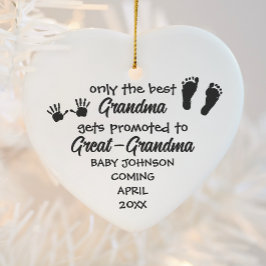Nieuwe Grote Oma Custom Gift Keepsake Kerstmis Keramisch Ornament