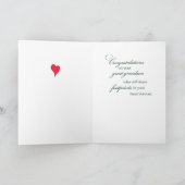 Nieuwe Grote Opa van Groot Grootzoon Groene Voetpr Kaart (Binnen)