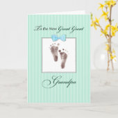 Nieuwe Grote Opa van Grote Grootzoon Kaart (Gele Bloem)