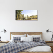 Nieuwe Guardshouse, Arsenal, Prince's Palace en Canvas Afdruk (Insitu (Slaapkamer))