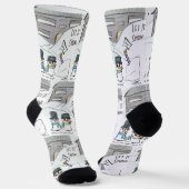Nieuwe Guy Crew Socks Sokken (Gebogen)