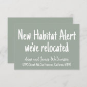 Nieuwe Habitat Alert Voeg details toe die we hebbe Aankondiging (Voorkant / Achterkant)