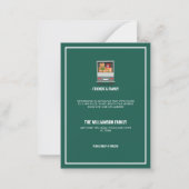 Nieuwe Hals van de Bossen Groene Bosbegroting Bewe Notitiekaartje (Achterkant)