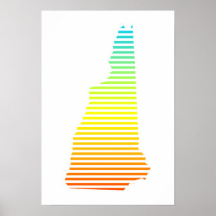 nieuwe hampshire chill fade poster