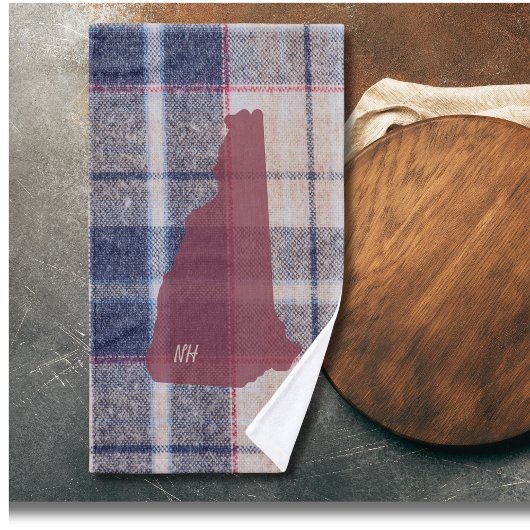 Nieuwe Hampshire geruite persoonlijke handdoek
