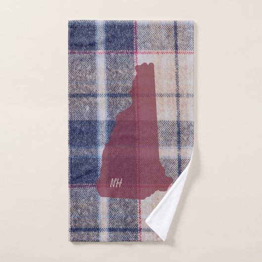 Nieuwe Hampshire geruite persoonlijke handdoek (Handdoek)