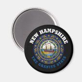 NIEUWE HAMPSHIRE GRANITE STATE FLAG MAGNET (Voorkant / Achterkant)
